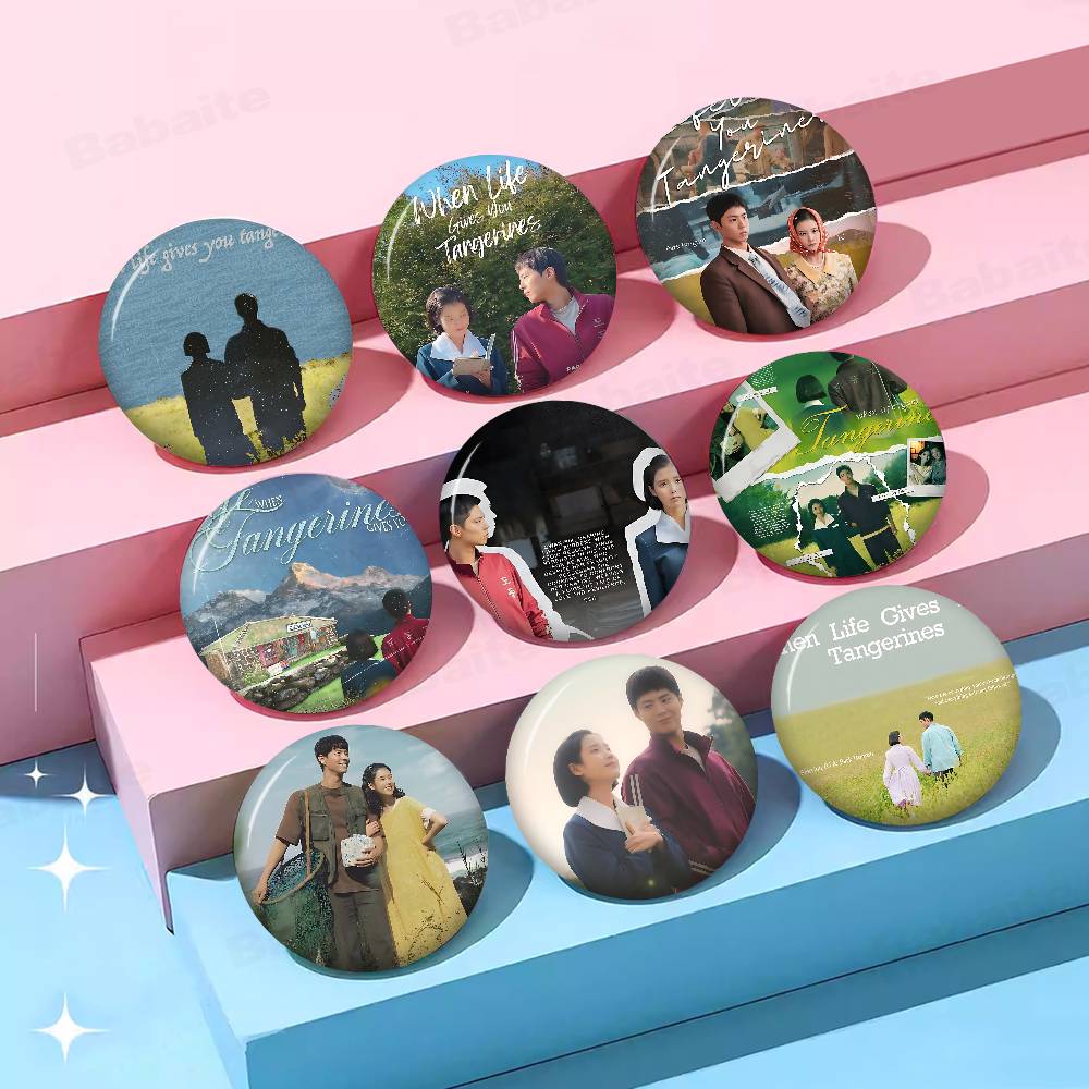 Lifestyle In Korean - เข็มกลัดรูปผลส้มเขียวหวานจากซีรีส์เกาหลี When Life Gives You งานแฮนด์เมด