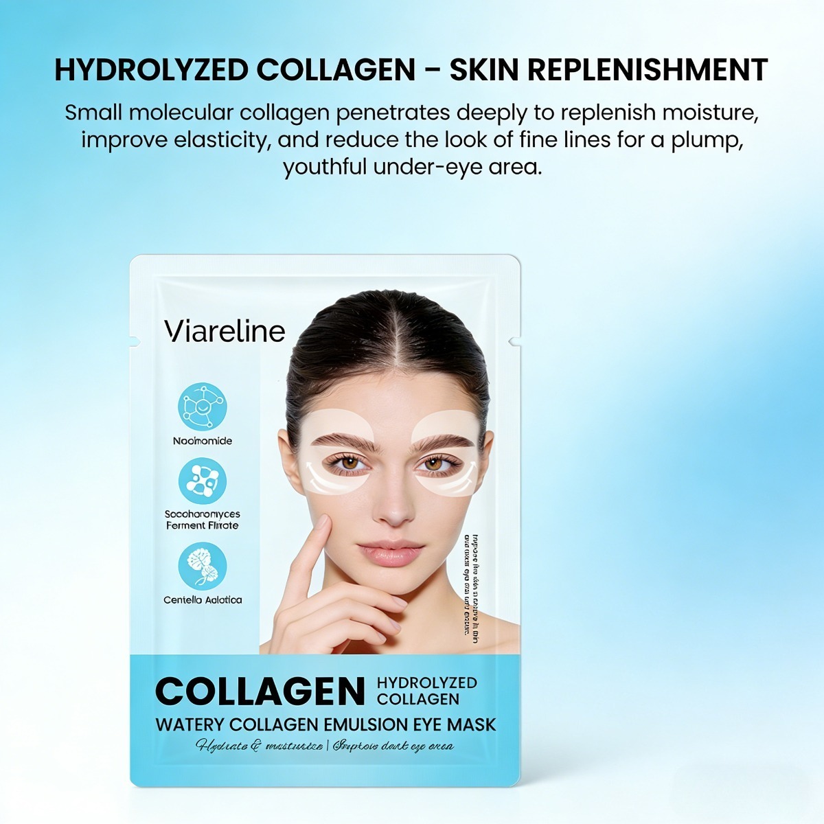 แผ่นแปะรอบดวงตาคอลลาเจน ลดริ้ว - Sheet Mask Collagen บทวิจารณ์และราคา