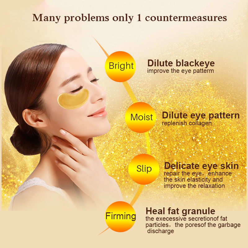 5/10/20/30 คู่คริสตัลทอง Eye P - Sheet Mask Collagen บทวิจารณ์และราคา