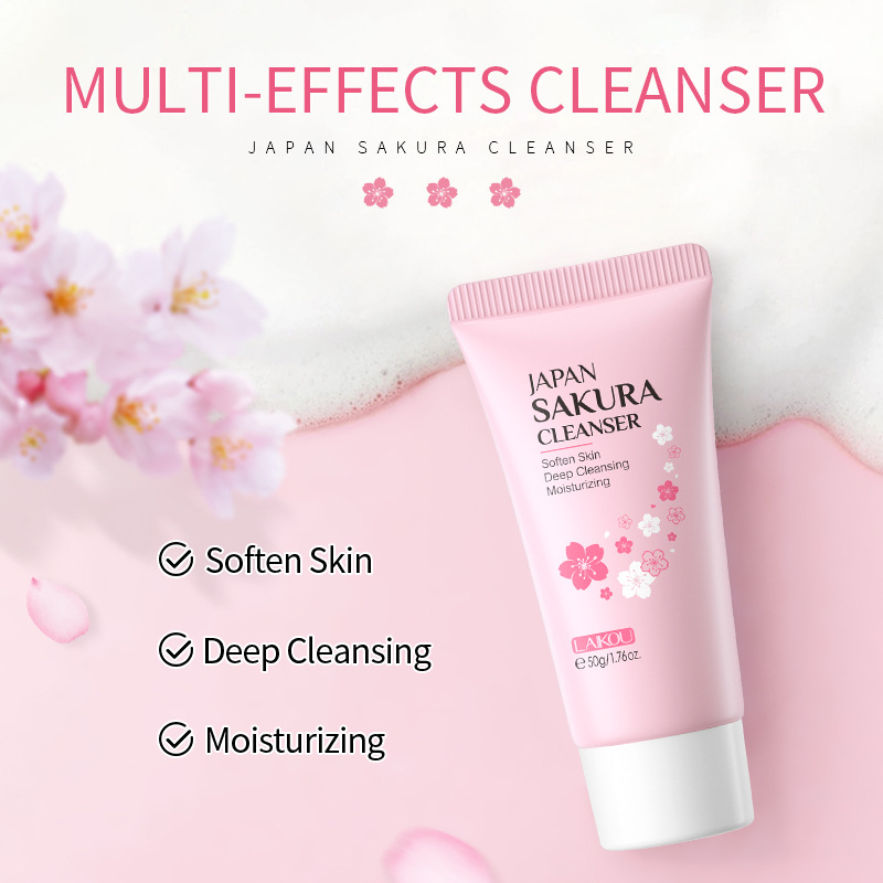 ญี่ปุ่นซากุระทําความสะอาดผิวหน - Korean Skincare Routine บทวิจารณ์และราคา